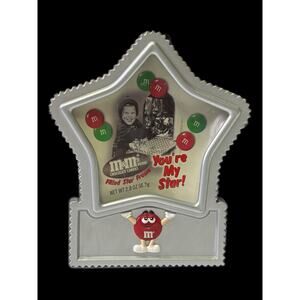 2000s Mars M&M’s Silver You’re My Star Candy Filled Picture Frame